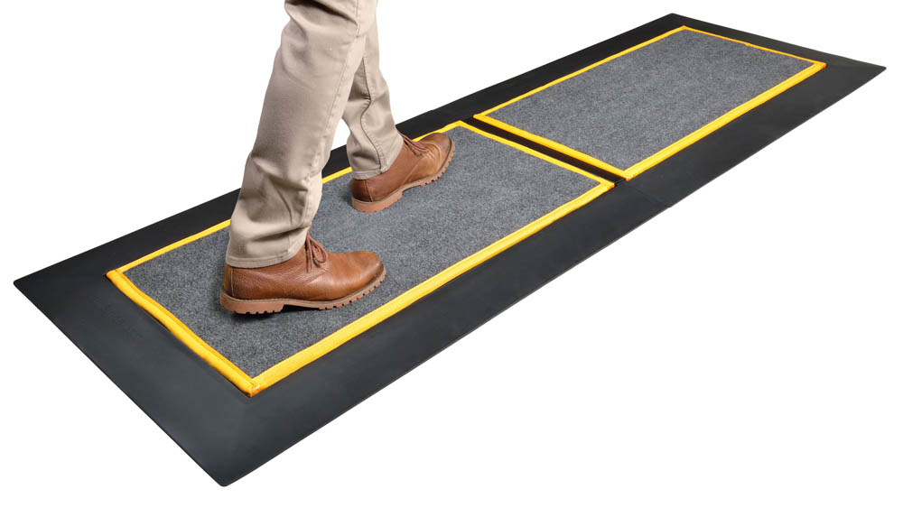 Shoe Sanitizer Mat Runners - Low Profile 1/2