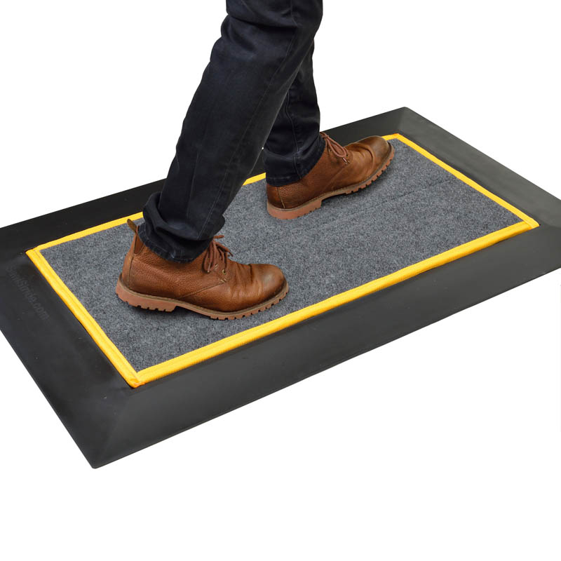 Shoe Sanitizer Doorway Mat - Low Profile 1/2 deep - SaniStride