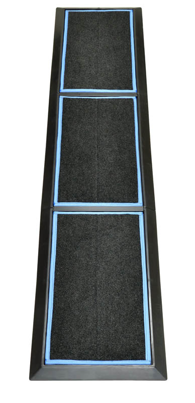SaniStride Stride 3 piece Long Runner sanitizer boot bath mat system disinfects boot bottoms when sanitizer is added
