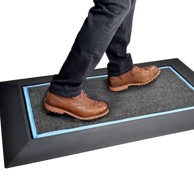 Shoe Sanitizer Doorway Mat - Low Profile 1/2 deep - SaniStride